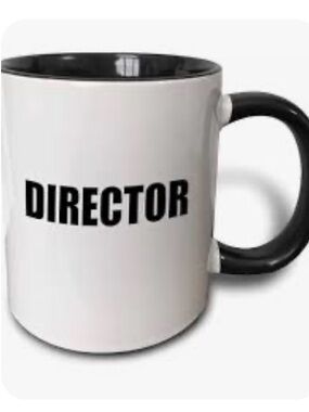 Director Coffee
Mug 11oz White/Black new
